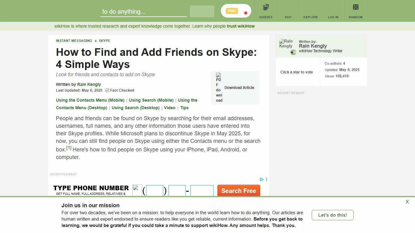How to Find People on Skype: Contacts Menu & Search Tool