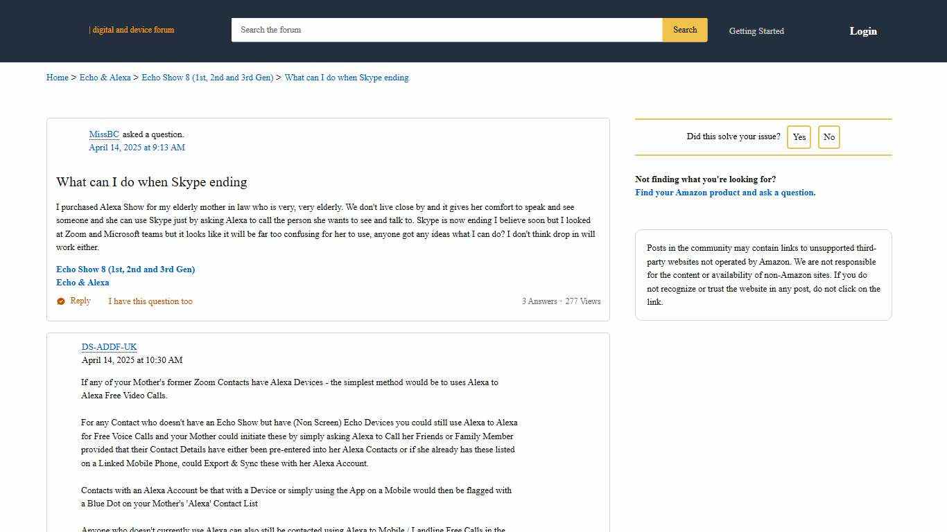 What can I do when Skype ending